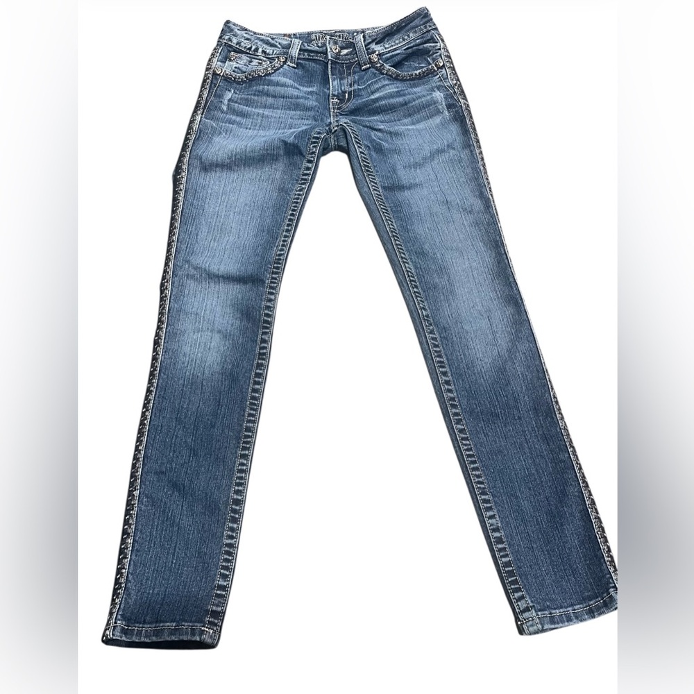 Miss Me Casual Skinny Jeans Women’s size 27 Stretch Y2K blue Vintage